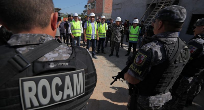 Governador Wilson Lima vistoria construção do novo Batalhão da Rocam