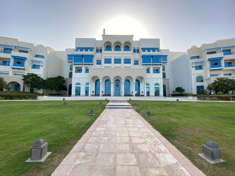 Vista do Hilton Salwa Beach Resort & Villas, local que hospedará seleções durante a Copa do Mundo de 2022, em Salwa, Catar