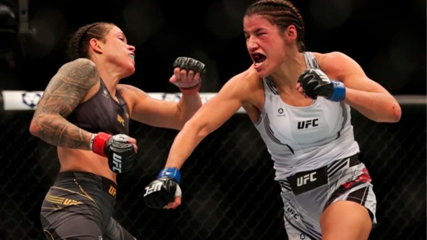 Duelo sangrento provoca suspensão médica por tempo indeterminado para Amanda Nunes e Julianna Peña