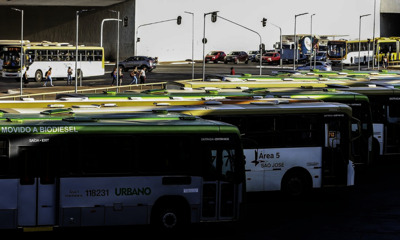 Transporte público na rodoviária do Plano Piloto