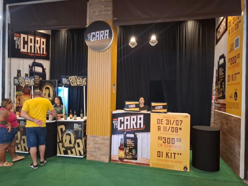 Balcão de troca no shopping