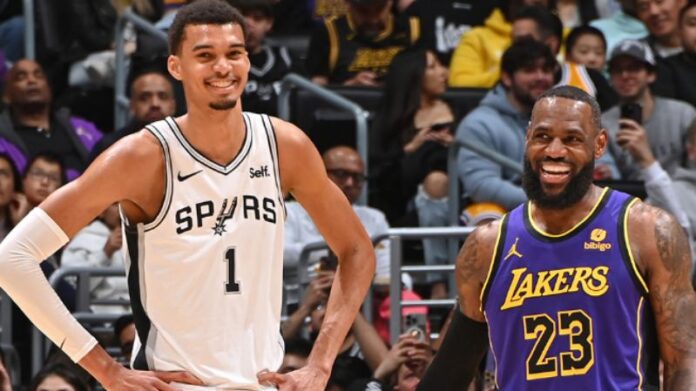 Wembanyama-LeBron-Spurs-Lakers-NBA-e1708782875361