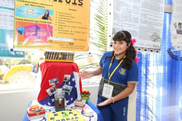 Educacao_Conferencia-Estadual-Infantojuvenil-pelo-Meio-Ambiente_Carolina_Pereira_Foto_Eduardo_Cavalcante-1024x682 Foto: Eduardo Cavalcante / Secretaria de Estado de Educação e Desporto Escolar