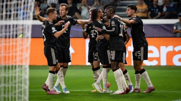 Kane brilha, Bayern goleia o Pafos e assume a liderança da Champions League