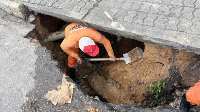 Prefeitura de Manaus realiza intervenção emergencial na Djalma Batista neste domingo 3(1)