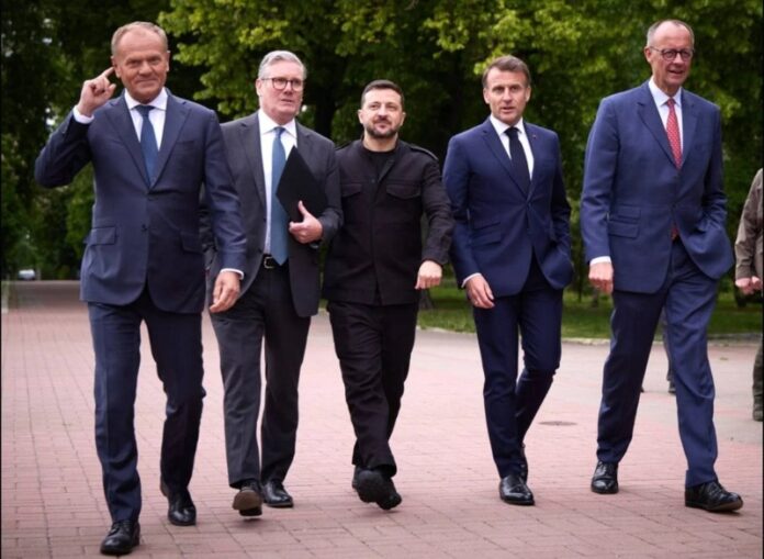 Zelenskyy-e-lideres-europeus-em-Kiev
