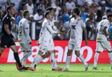 Brasileirão: Rollheiser decide no fim, Santos vence o Palmeiras e sai do Z4