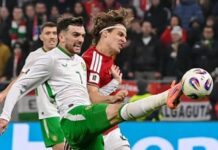 Eliminatórias: Irlanda marca no fim, elimina a Hungria e vai à repescagem