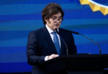 Milei posta imagem que mostra Brasil como favela e Argentina futurista