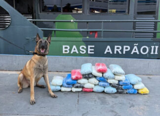 Base Arpão 2: Drogas avaliadas em R$ 800 mil foram apreendidas em camarote do comandante de embarcação