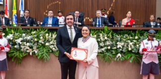 Prefeita de Maués, Macelly Veras, recebe Medalha da Ordem do Mérito Legislativo e dedica a honraria ao povo
