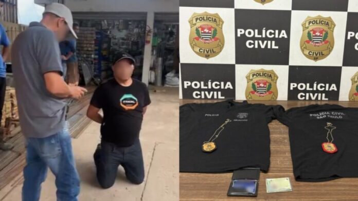 Falso delegado é preso em flagrante por estelionato e extorsão em SP