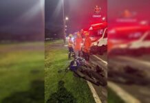 Homem morre após ser atropelado por moto no Eixão Sul, em Brasília