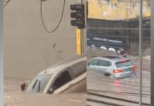 Vídeo: Bombeiros resgatam pessoas ilhadas após forte temporal em Guarulhos