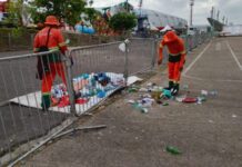 Prefeitura de Manaus recolhe mais de 35 toneladas de lixo no sambódromo durante os desfiles do Carnaval 2026
