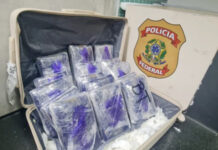 PF prende mulher e apreende 18 kg de droga no Aeroporto de Manaus