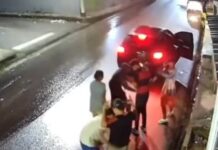 Câmeras de sgurança registram arrastão violento em Santa Etelvina, zona norte de Manaus