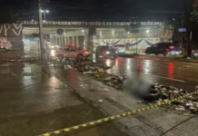 Chuva forte provoca alagamentos e deixa mulher morta em BH