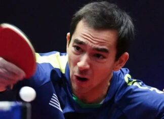 Hugo Calderano sobe no ranking e entra no top 3 mundial do tênis de mesa