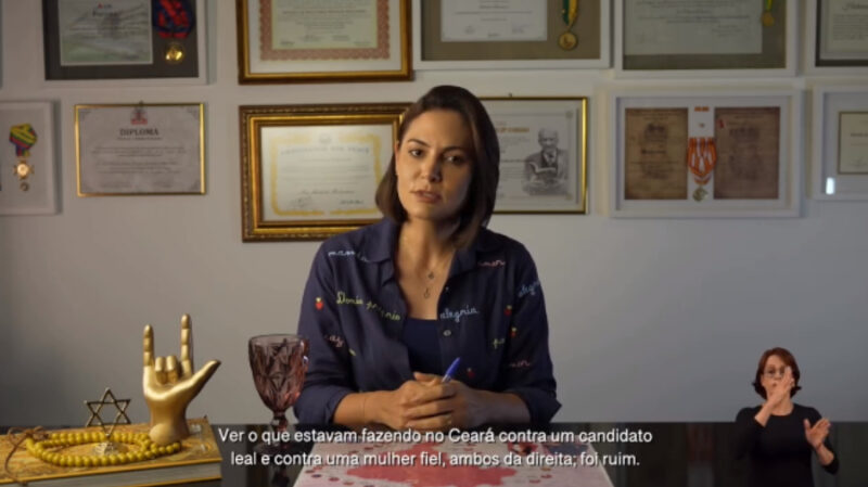 Michelle Bolsonaro expõe crise familiar e acusa Flávio de desrespeito: “Me tratam como se eu fosse idiota”