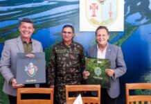 Adjuto Afonso e Comandante Dan reforçam parceria com Exército para enfrentar estiagem no Amazonas