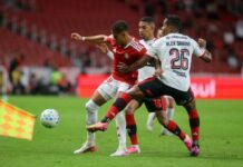Internacional e Flamengo empatam no Beira-Rio pela 21ª rodada do Brasileirão