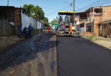 Parque Rio Solimões ganha nova mobilidade com obra de recapeamento da Prefeitura de Manaus