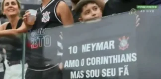 Gaviões da Fiel repudia hostilização a criança corintiana que recebeu camisa de Neymar
