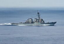 Navio de guerra dos EUA passa dias sem energia no Mar da China Meridional