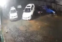 Temporal causa estragos no Paraná e carro é levantado pelo vento em Francisco Beltrão