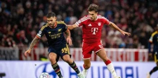 Bayern e Arsenal empatam em 2 a 2 na Champions League e mantêm invencibilidade dos ingleses