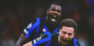 Inter de Milão vence Shakhtar com gol de Carlos Augusto mesmo com um jogador a menos