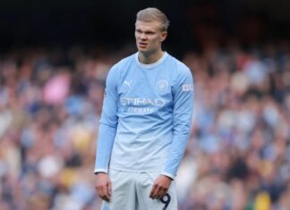 Poupado, Haaland fica no banco do Manchester City na Liga dos Campeões