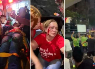 Vereadora do PT desmaia após ser atingida no rosto durante ataque a carreata pró-Lula em MG